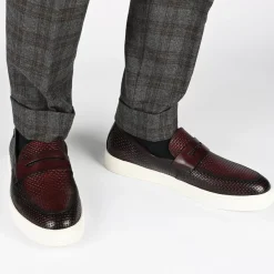 Shop TAFT Model 106 Loafer In Cherry