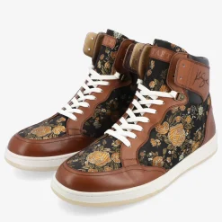 Outlet TAFT Rapido Brown High Top Sneakers - Eden |
