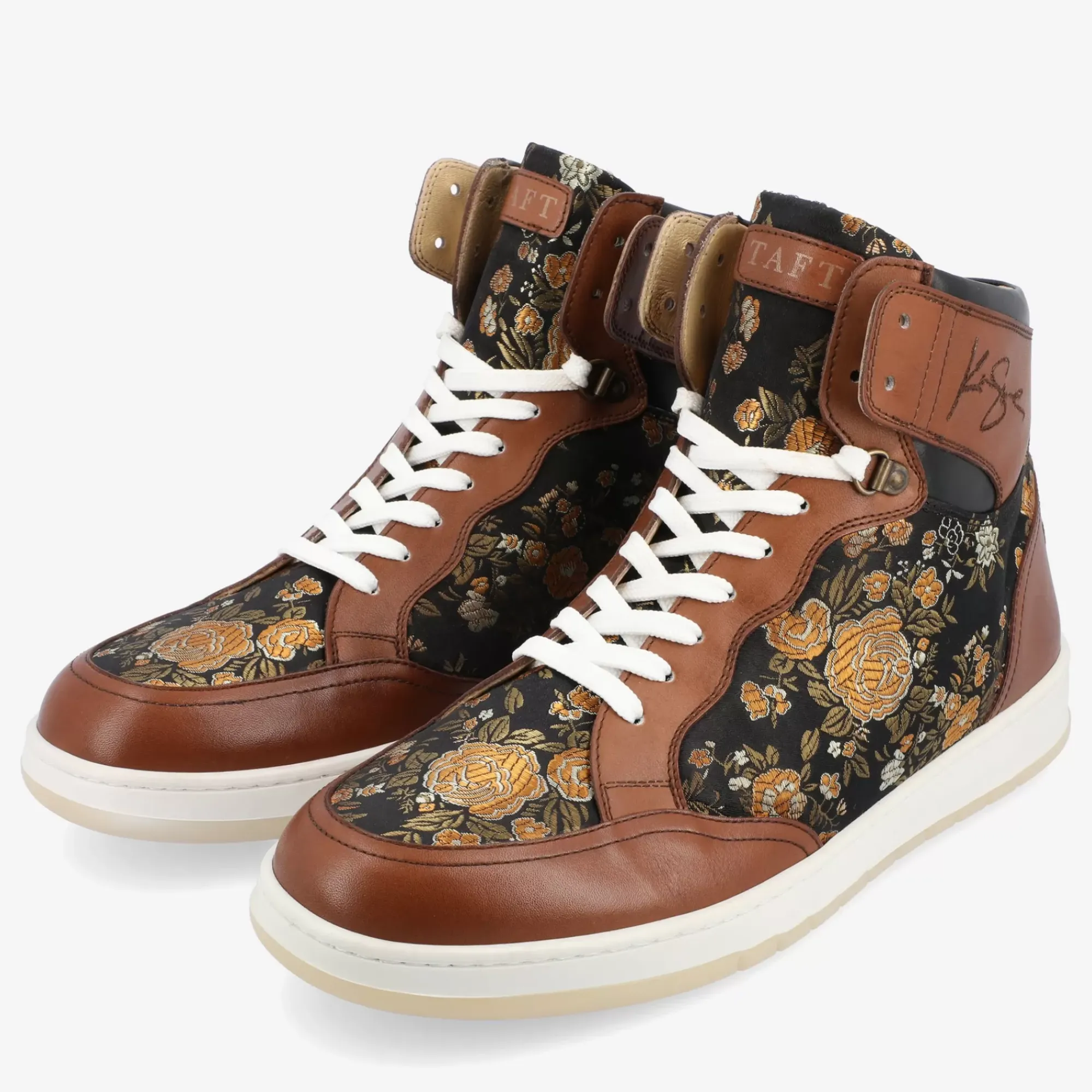 Outlet TAFT Rapido Brown High Top Sneakers - Eden |
