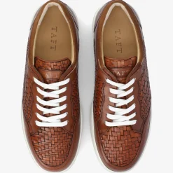 Cheap TAFT Rapido Low In Brown Woven - Brown Mens Sneakers |
