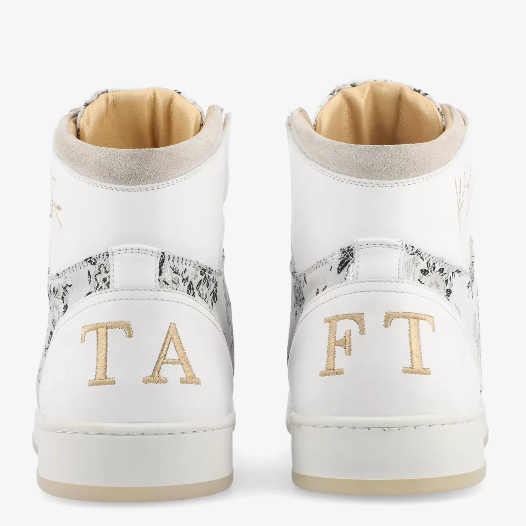 New TAFT Rapido Mens White High Tops - Eden Blanc |