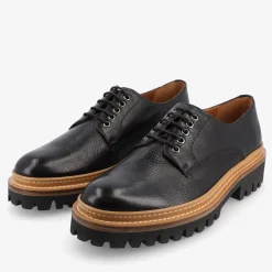 Best Sale TAFT The Country Derby In Black - Deerskin Shoe |