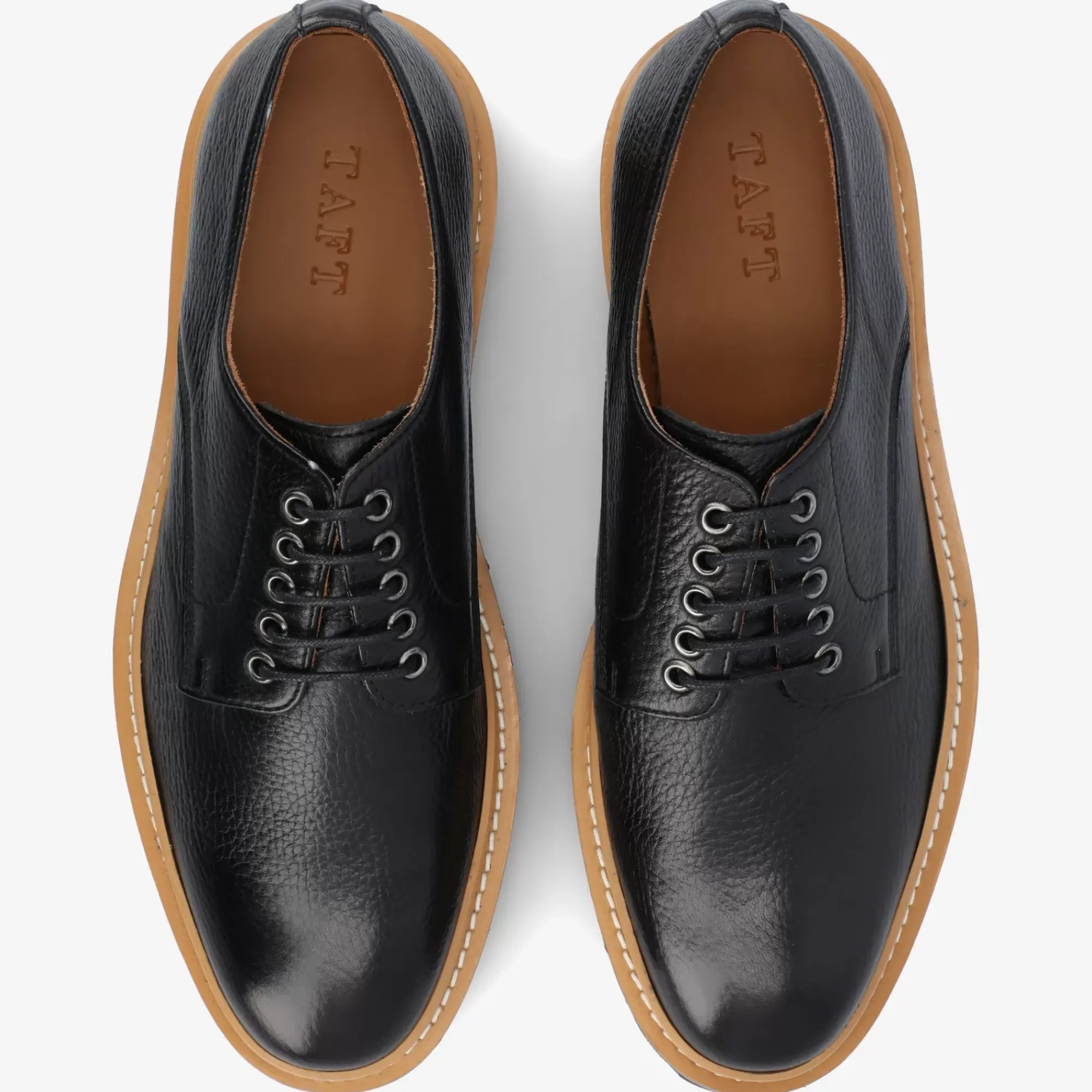 Best Sale TAFT The Country Derby In Black - Deerskin Shoe |