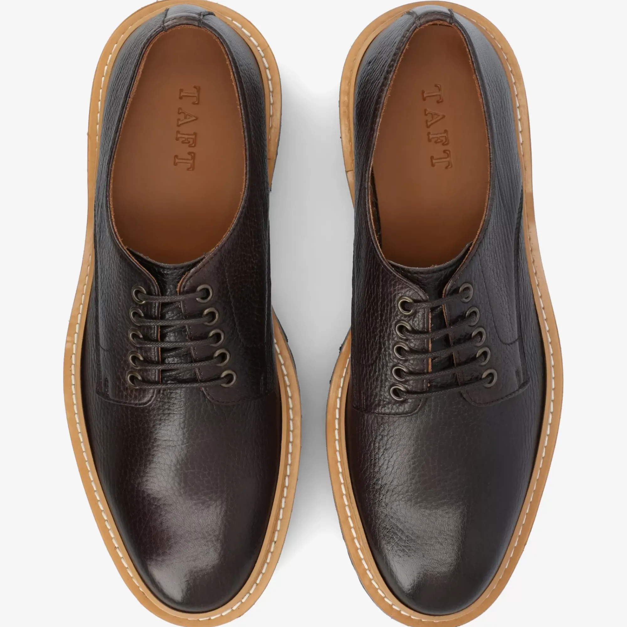 Cheap TAFT The Country Derby In Coffee - Brown Mens Formal Shoe |
