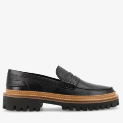 Cheap TAFT The Country Loafer - Black Designer Loafer |