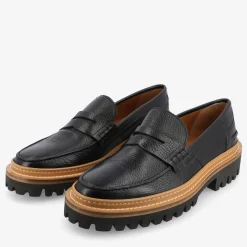 Cheap TAFT The Country Loafer - Black Designer Loafer |