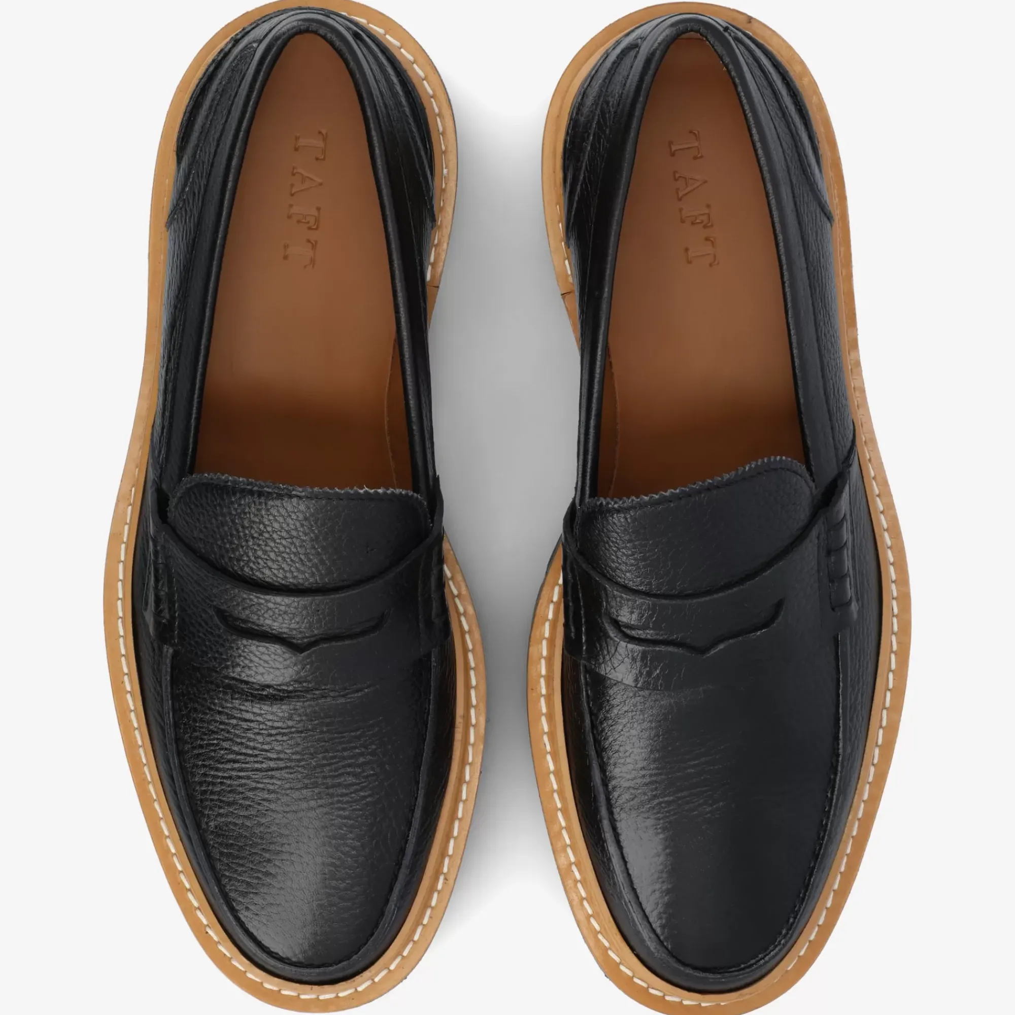 Cheap TAFT The Country Loafer - Black Designer Loafer |