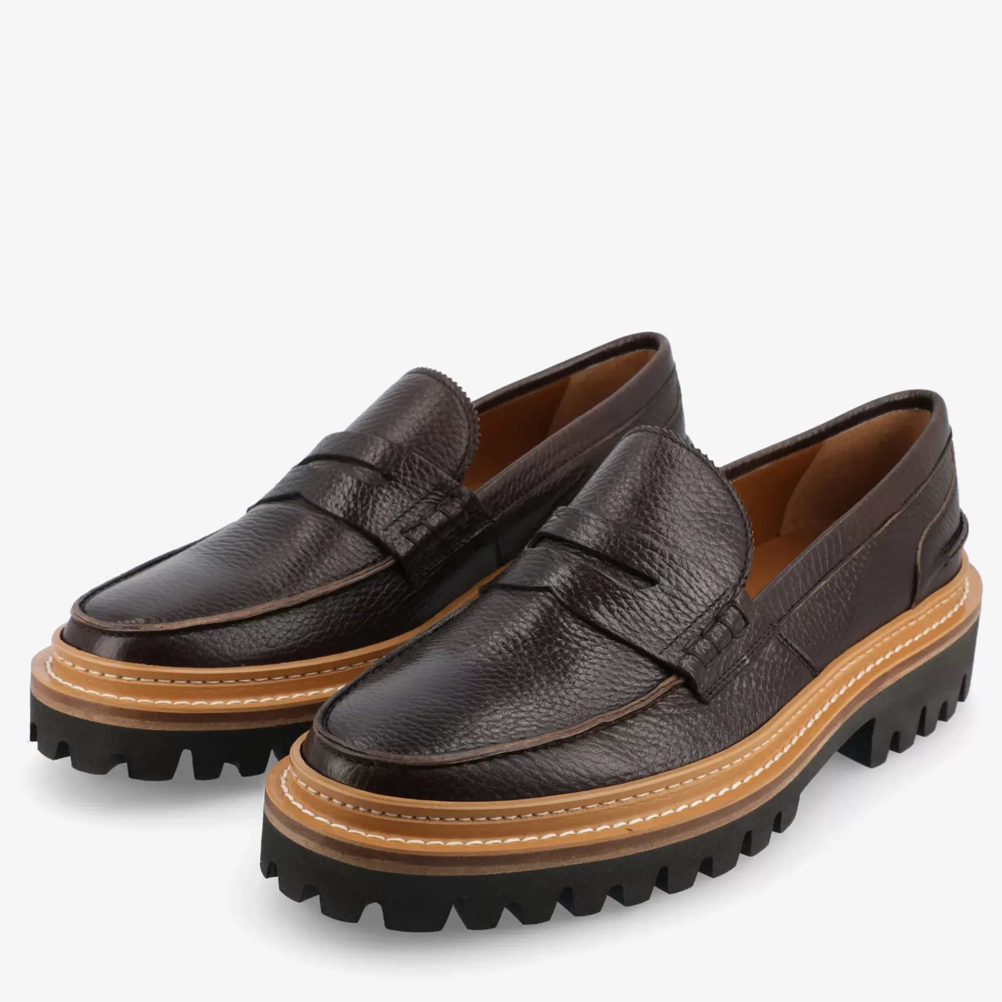 Hot TAFT The Country Loafer In Coffee - Dark Brown Loafer |