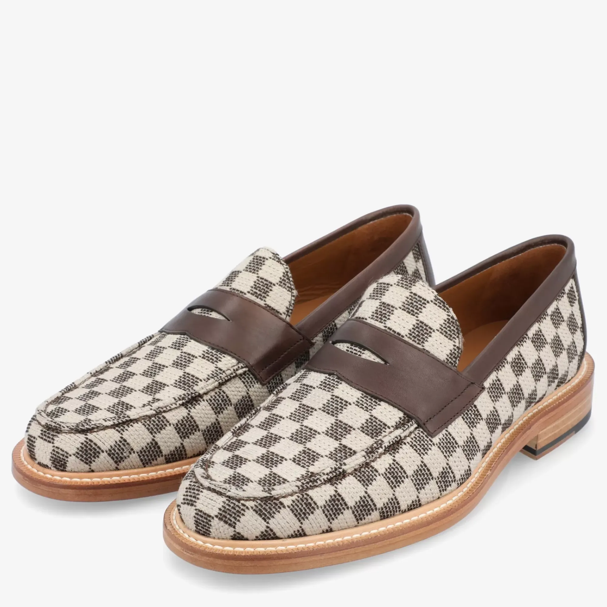 Discount TAFT The Fitz Loafer In Brown Check |