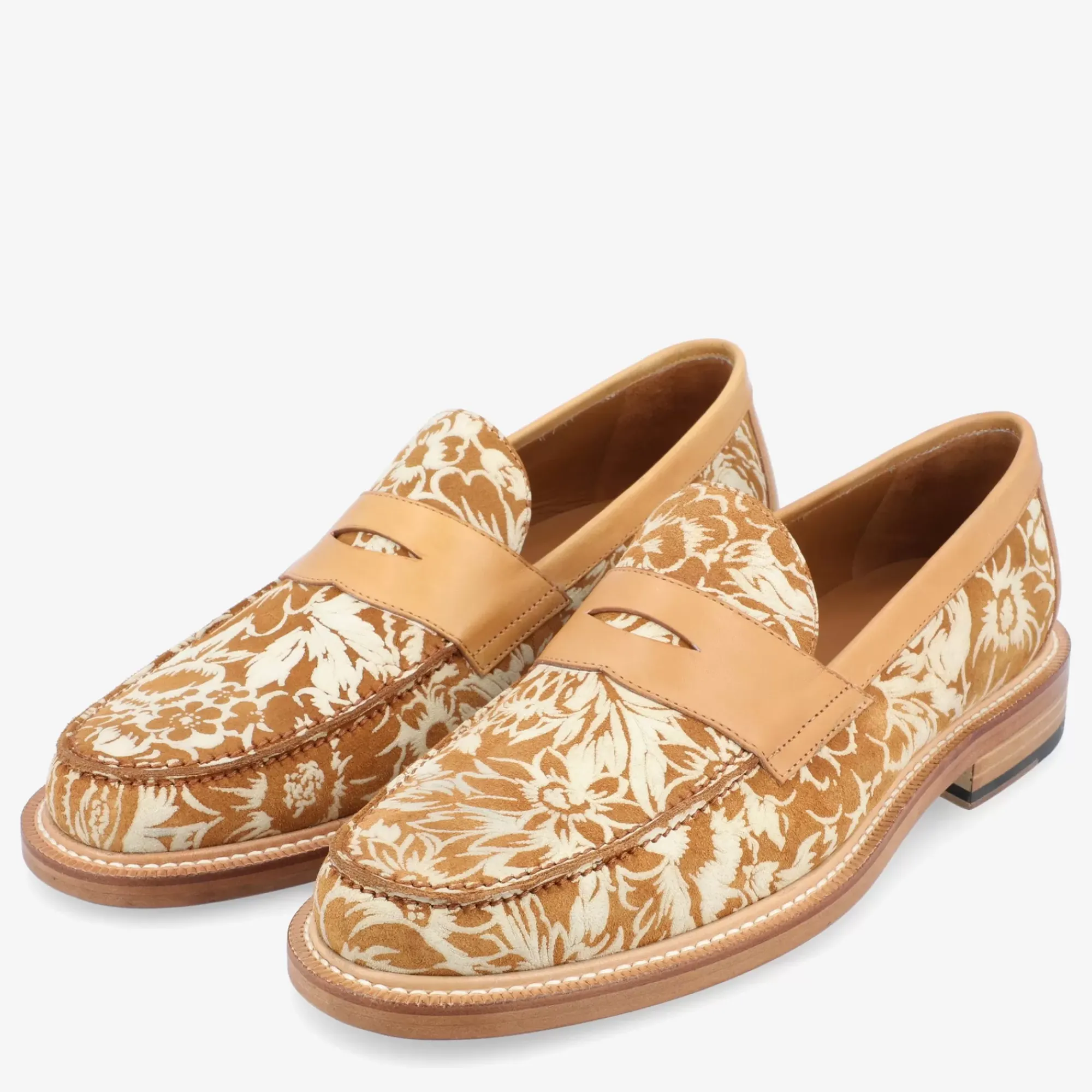 Hot TAFT The Fitz Loafer In Gold Floral |