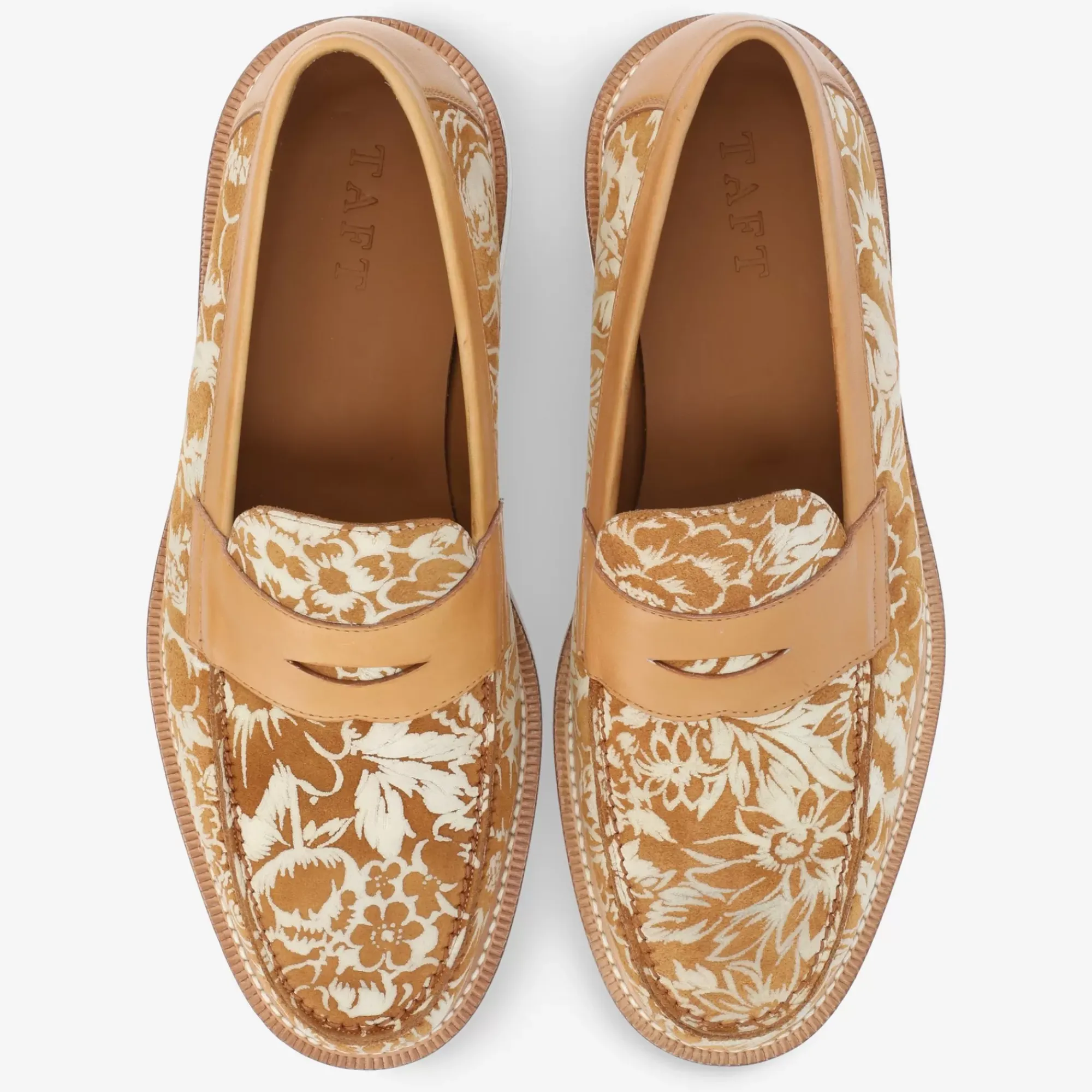 Hot TAFT The Fitz Loafer In Gold Floral |