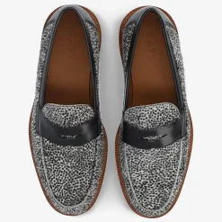 Store TAFT The Fitz Loafer In Rainclouds - Black And White Dot |