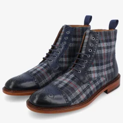 Fashion TAFT The Hamilton Boot In Blue Plaid |