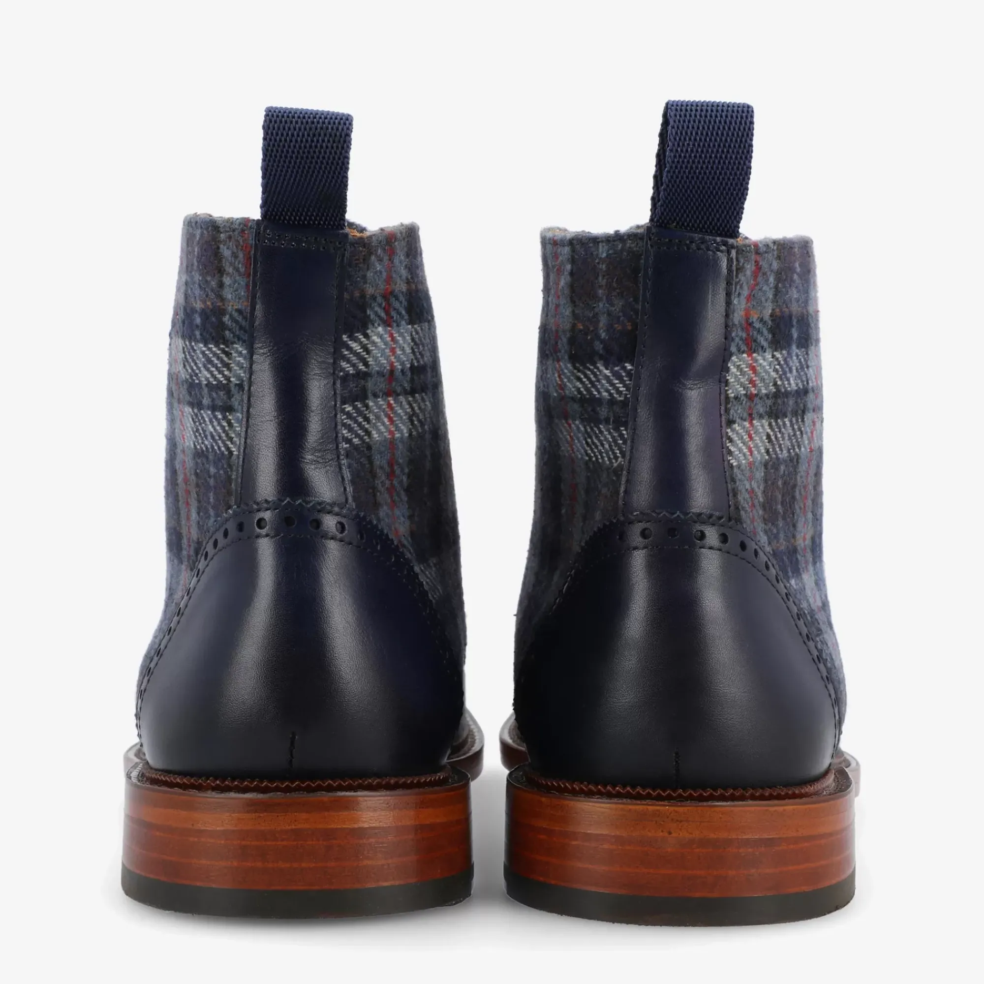 Fashion TAFT The Hamilton Boot In Blue Plaid |