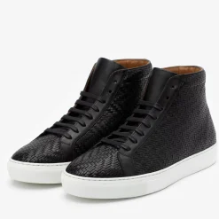 Discount TAFT The Hightop Sneaker In Black Woven |