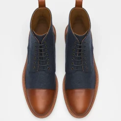 Outlet TAFT The Jack Boot In Navy - Ankle Boots |