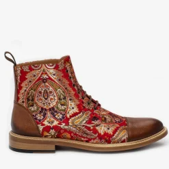 Fashion TAFT The Jack Boot In Red Paisley |