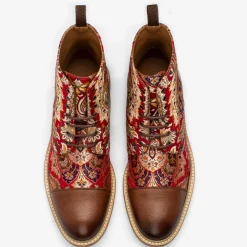 Fashion TAFT The Jack Boot In Red Paisley |