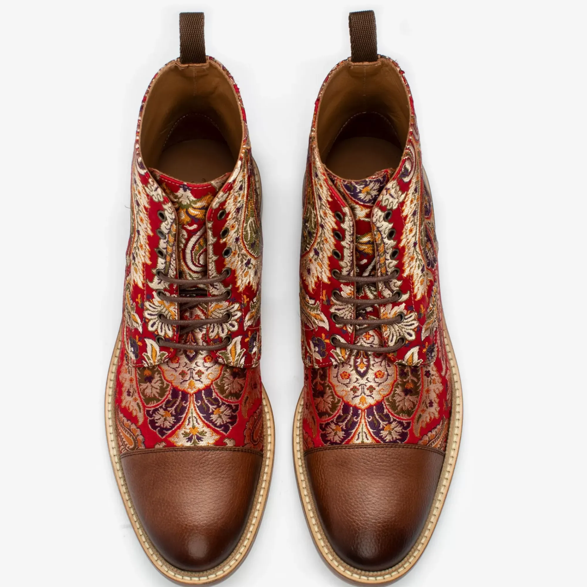 Fashion TAFT The Jack Boot In Red Paisley |