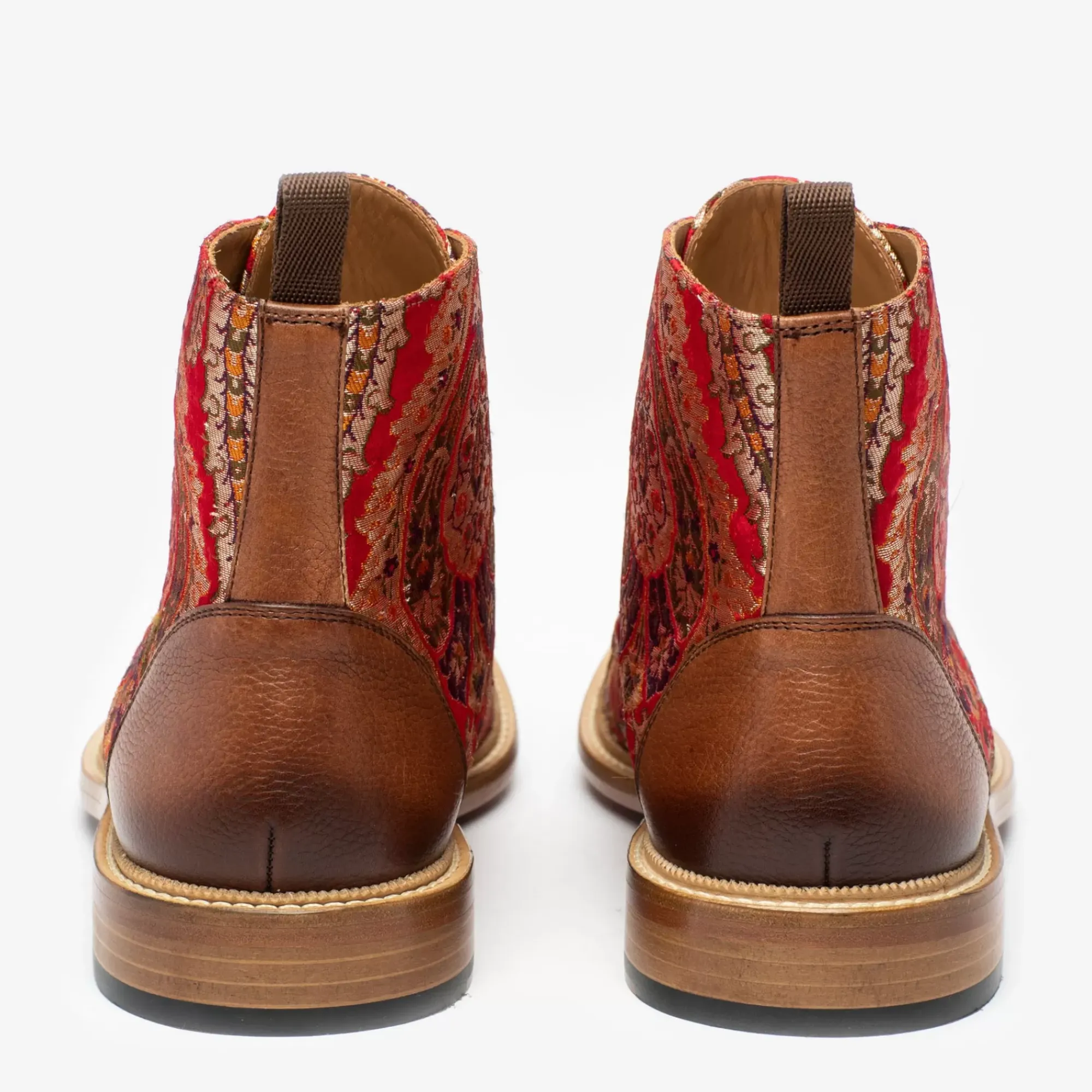 Fashion TAFT The Jack Boot In Red Paisley |