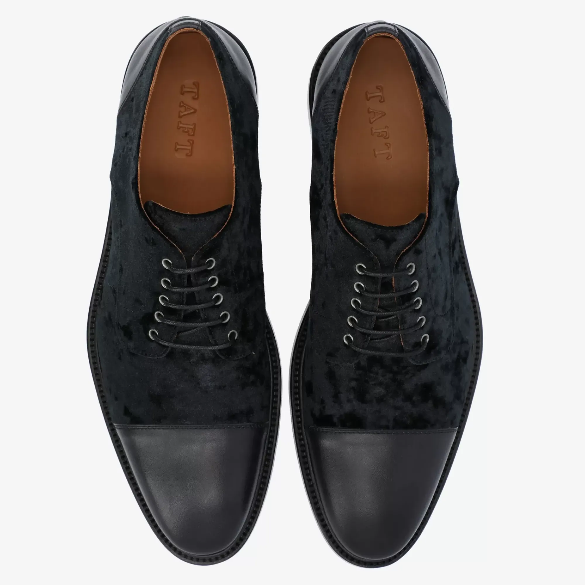 Best Sale TAFT The Jack Shoe In Black Velour |