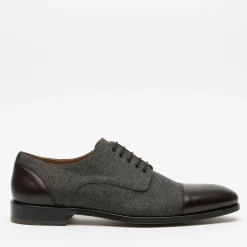 Best TAFT The Jack Shoe In Grey/Oxblood Leather |