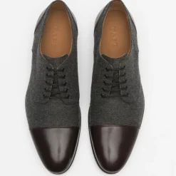 Best TAFT The Jack Shoe In Grey/Oxblood Leather |
