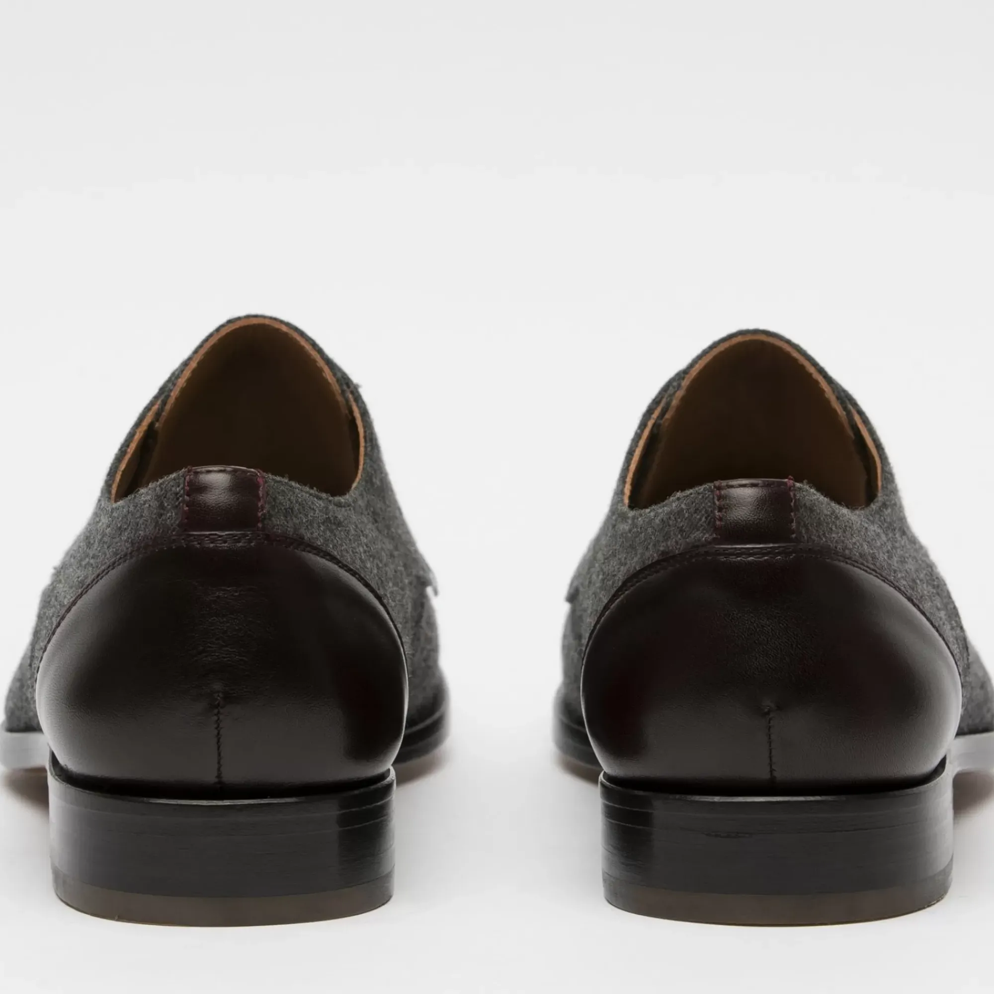 Best TAFT The Jack Shoe In Grey/Oxblood Leather |