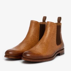 Outlet TAFT The Jude Boot In Honey Floral - Full Grain Leather |