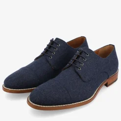 Clearance TAFT The Kennedy Shoe - Navy Blue Shoes |