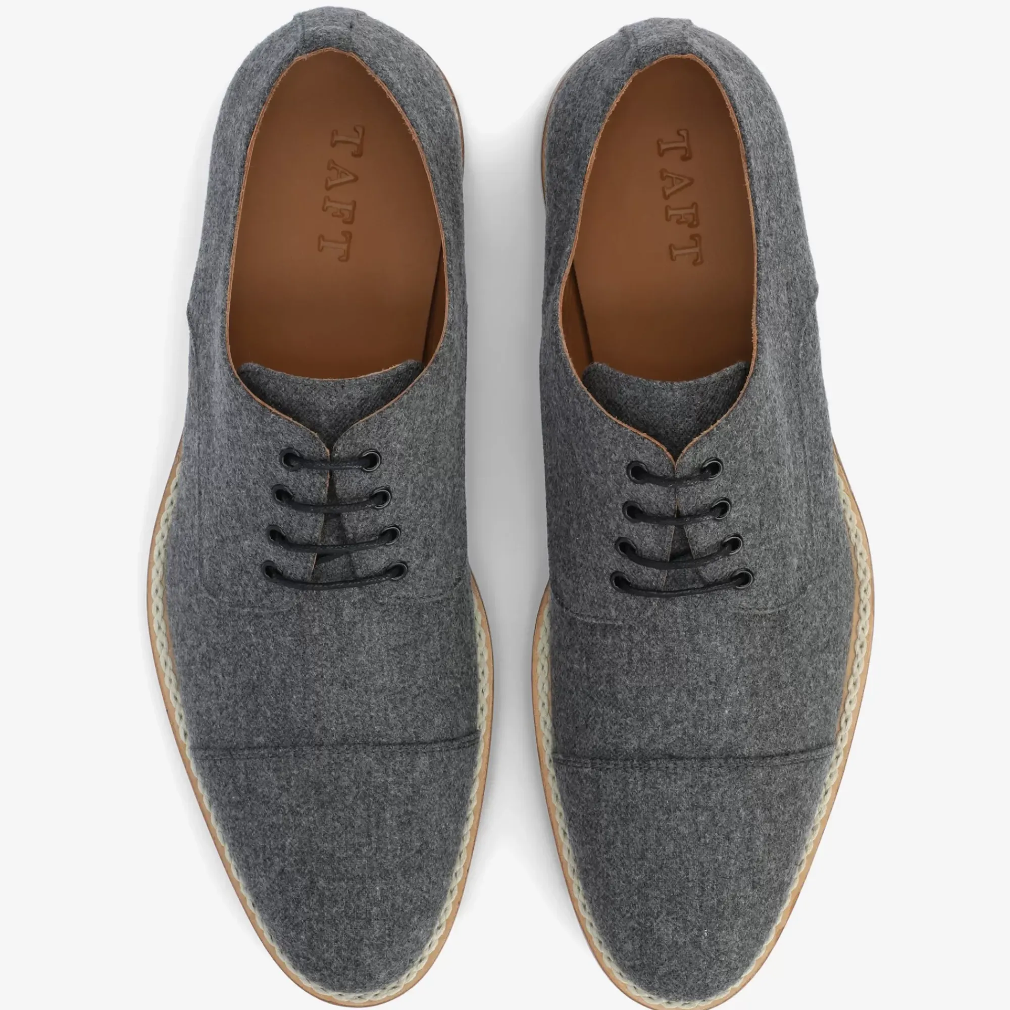 Shop TAFT The Kennedy Shoe In Grey Wool |