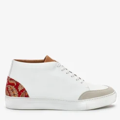 Cheap TAFT The Klay Mid Top Sneaker In Red/White |