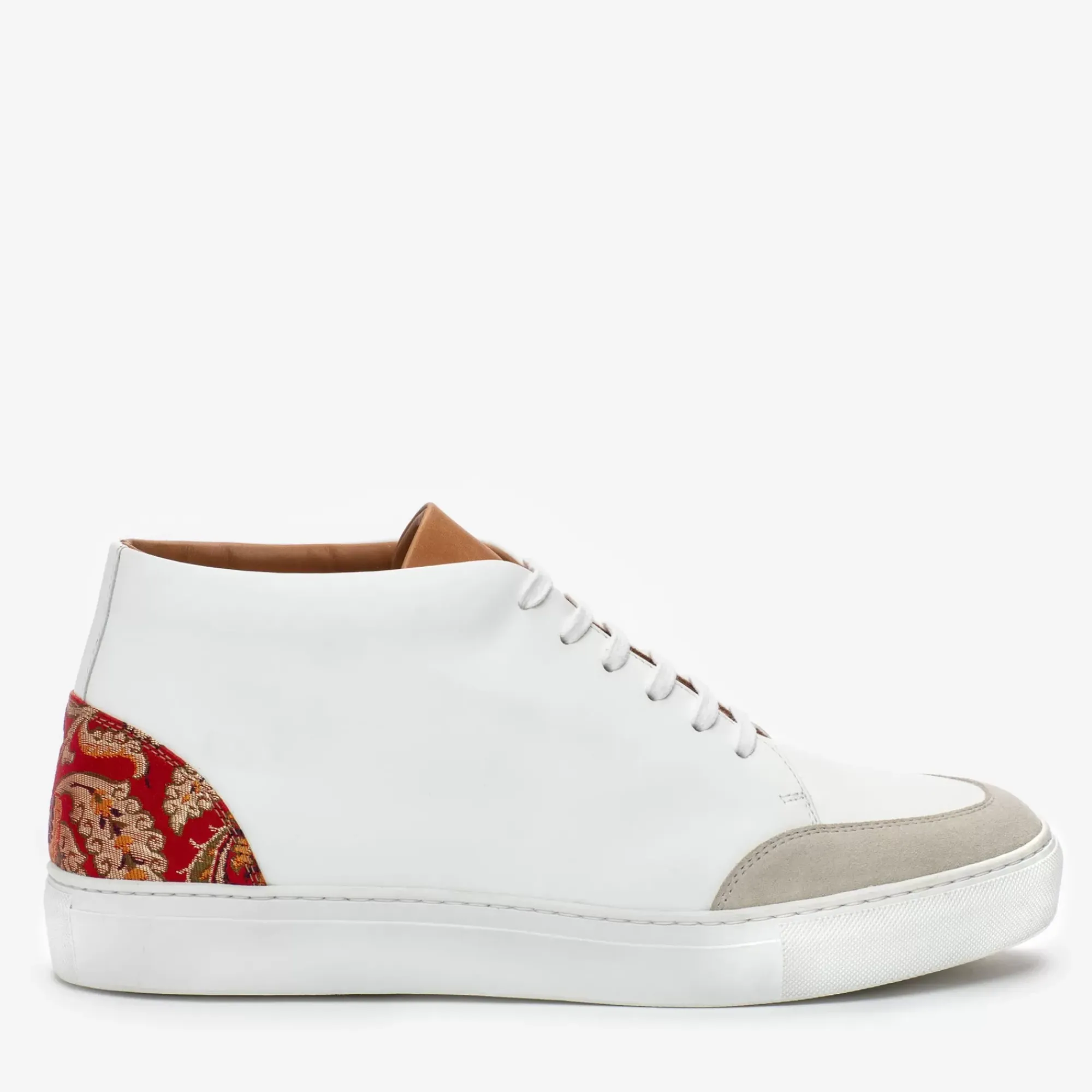 Cheap TAFT The Klay Mid Top Sneaker In Red/White |