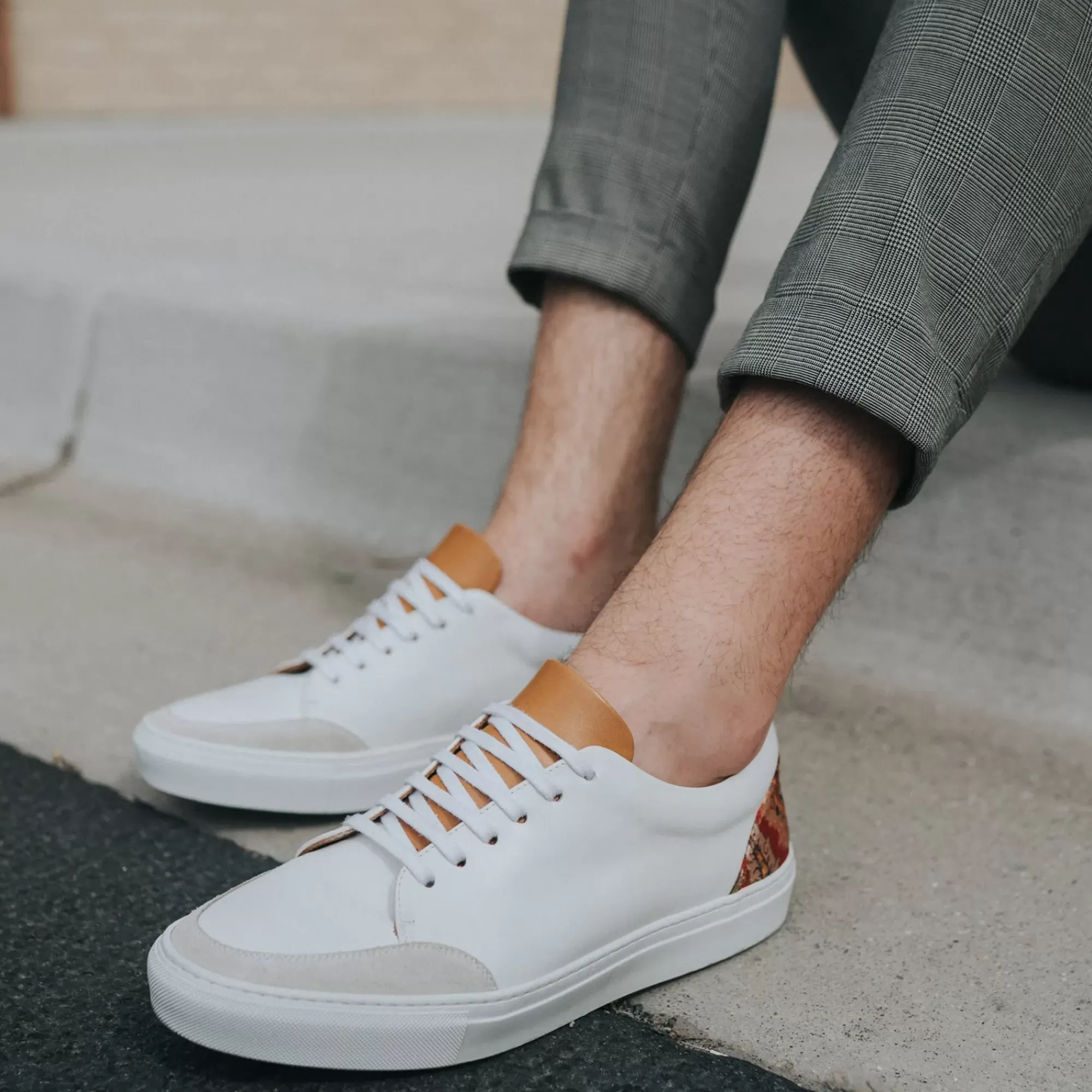 Hot TAFT The Klay Sneaker - Red/White Leather Sneakers |