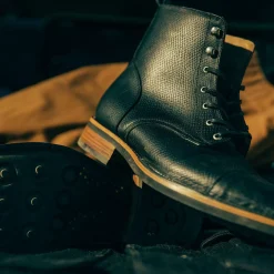Cheap TAFT The Legacy Boot In Black Hatch - Reindeer Leather |