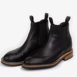 Online TAFT The Legion Boot In Black Bison Leather |