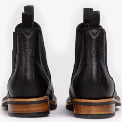 Online TAFT The Legion Boot In Black Bison Leather |