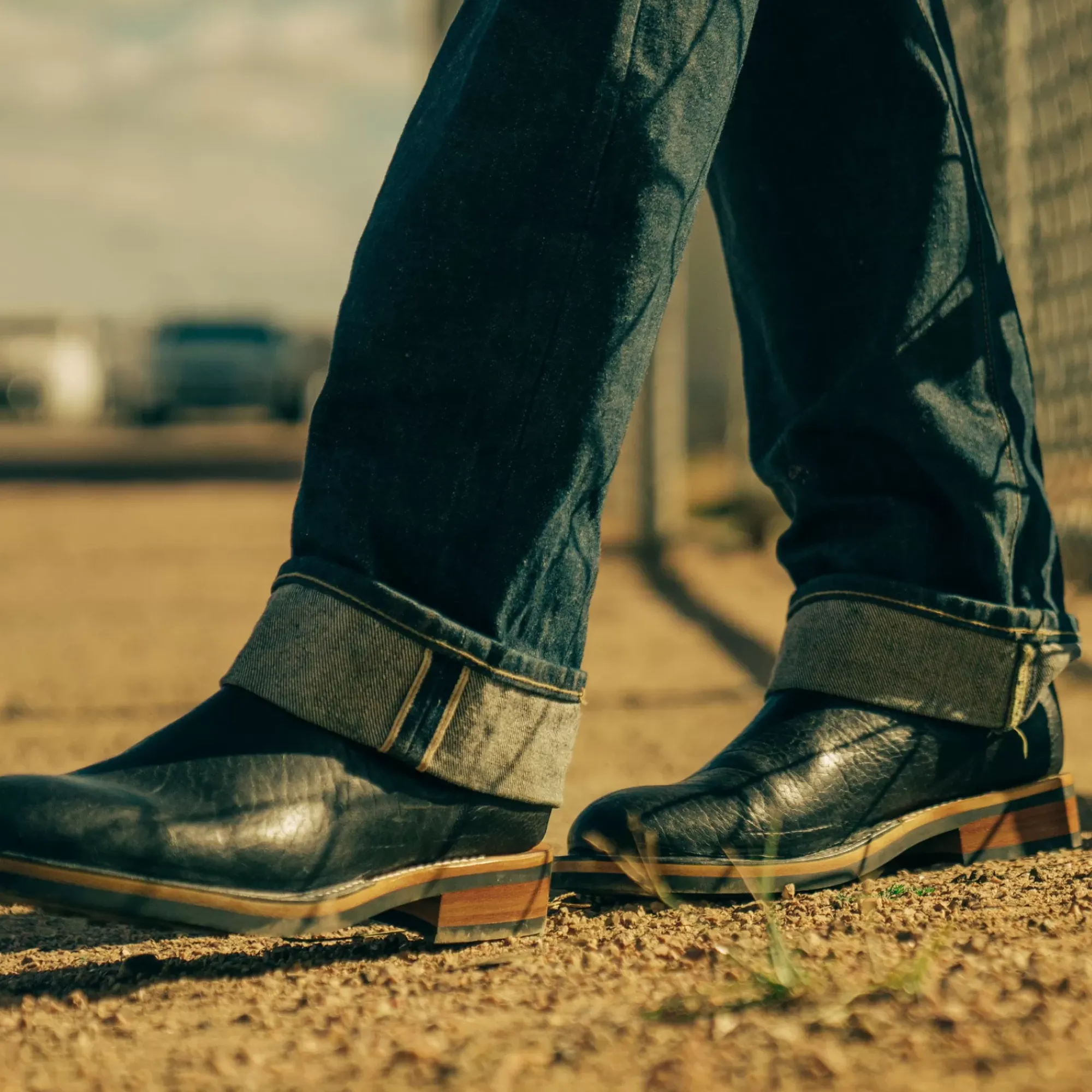 Online TAFT The Legion Boot In Black Bison Leather |