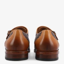 Flash Sale TAFT The Lucca Monk Strap Shoe In Navy Woven Leather |