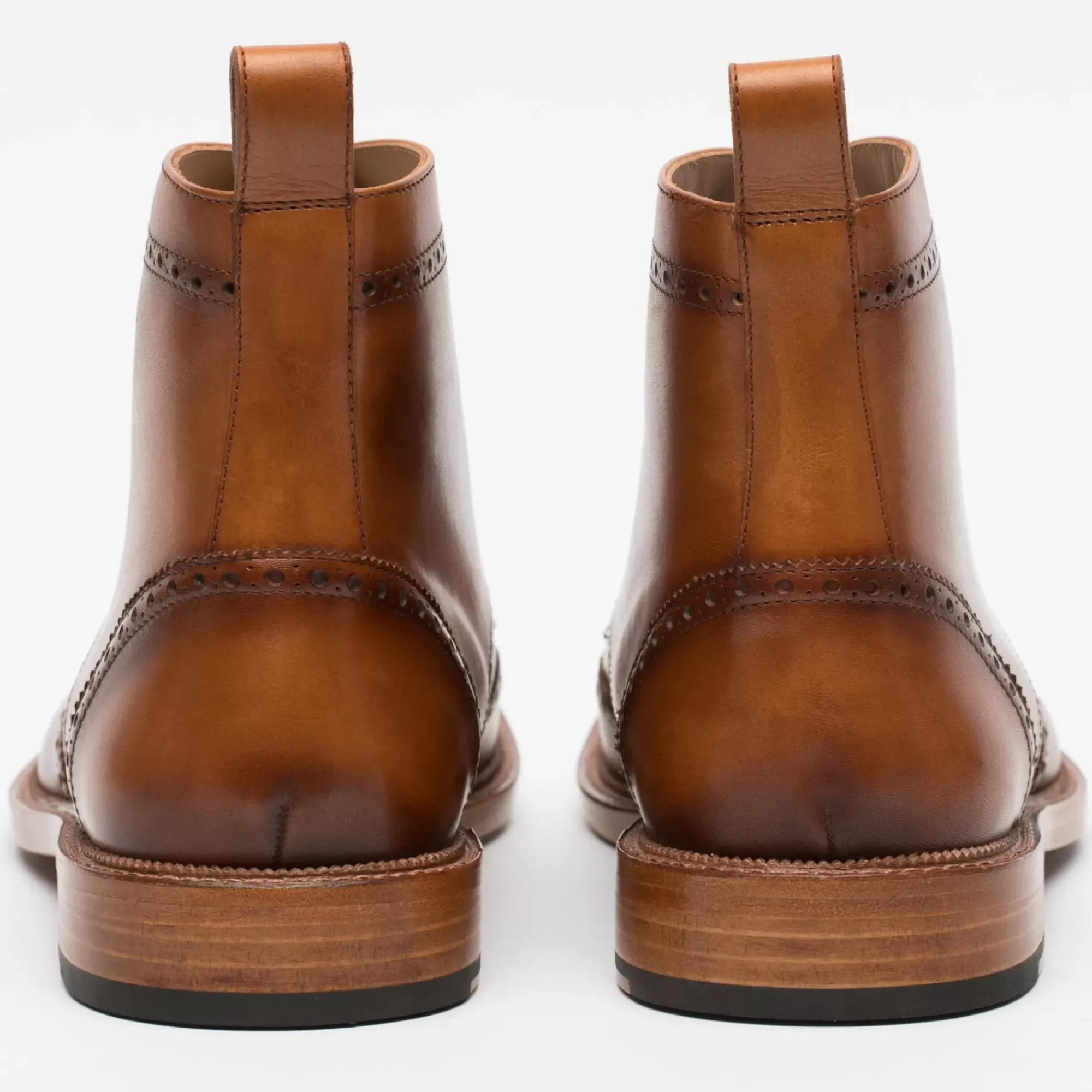 New TAFT The Mack Boot In Burnt Honey Vachetta Leather |