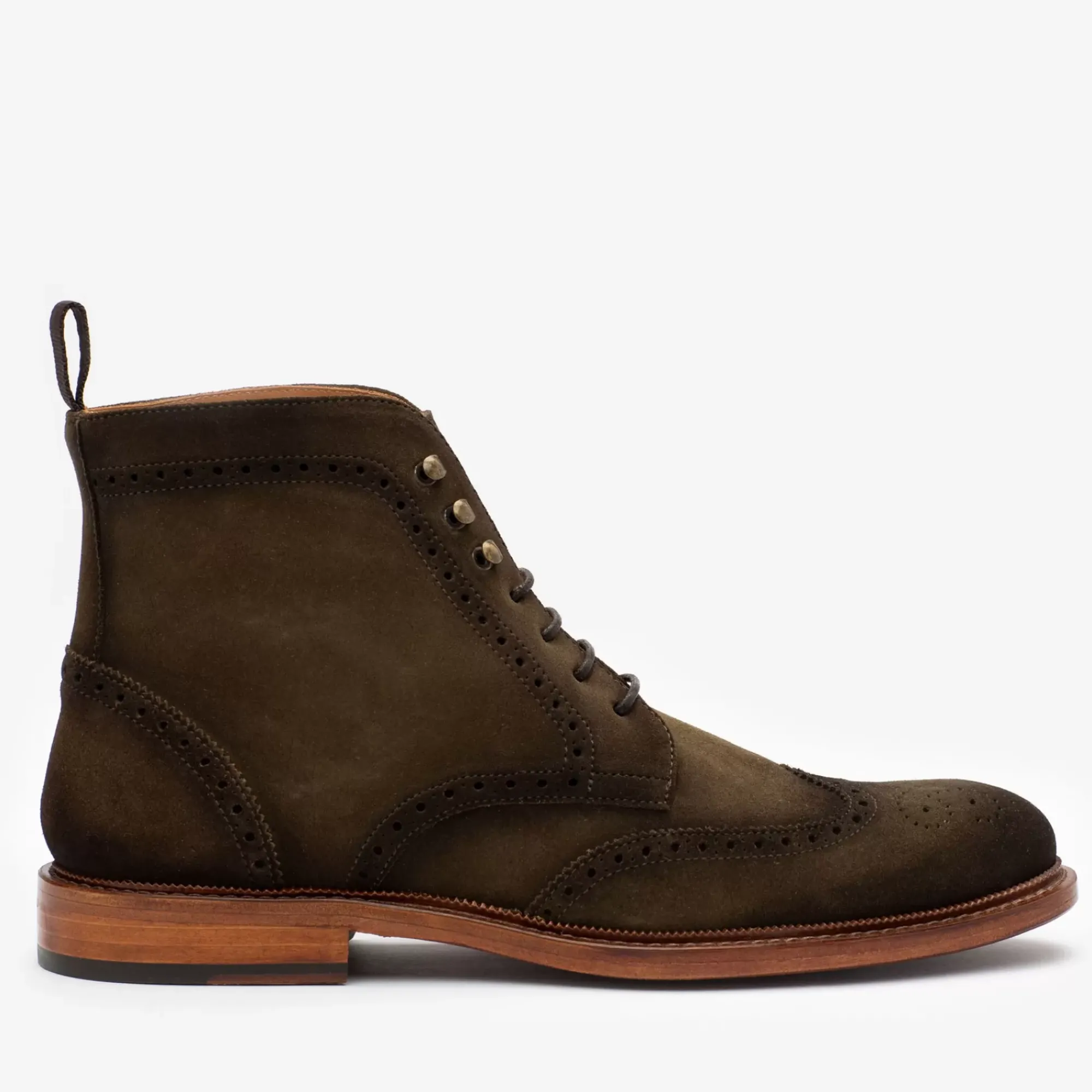 Hot TAFT The Mack Boot In Olive - Suede Combat Boots |