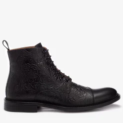 Clearance TAFT The Paris Boot In Black Floral - Ankle Boots |