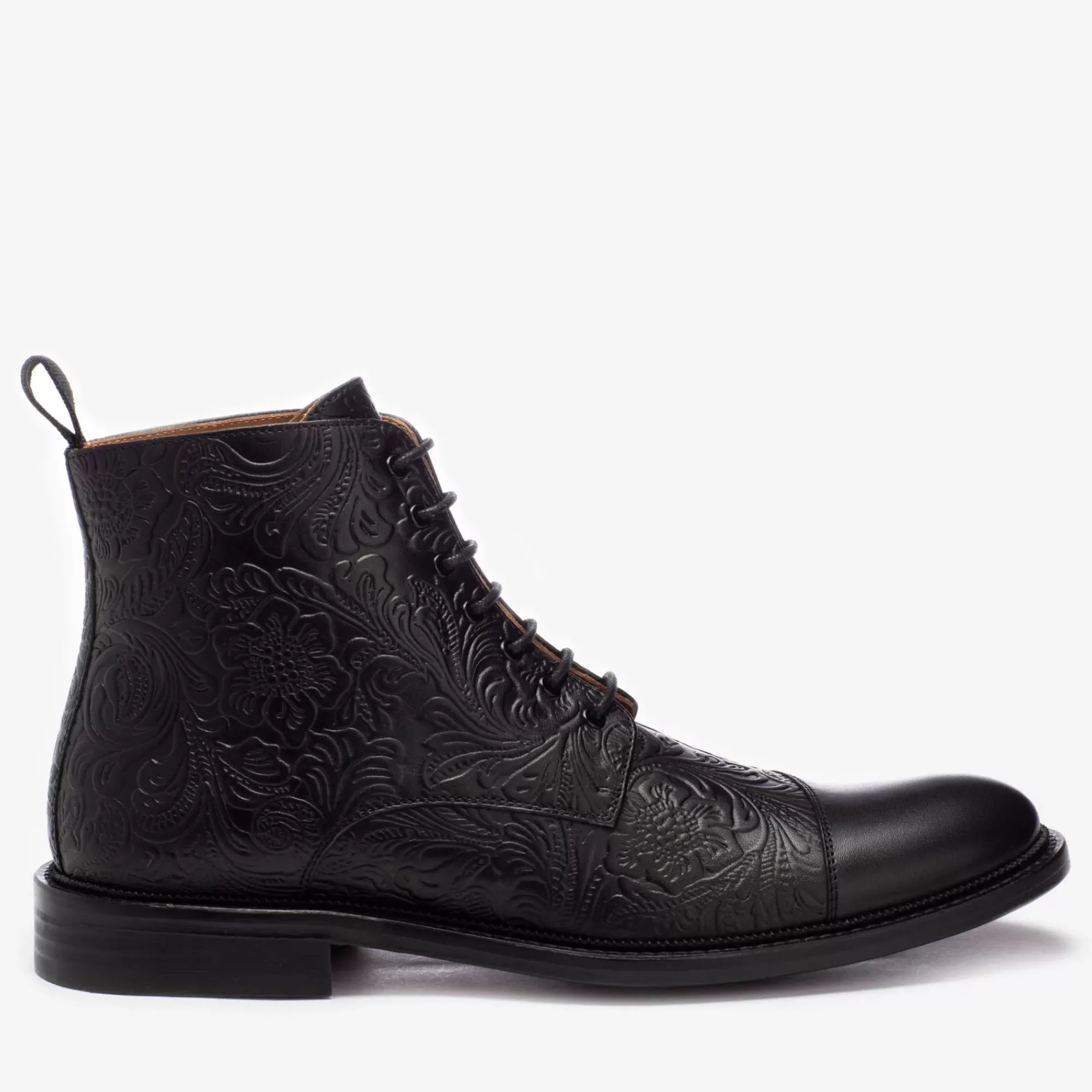 Clearance TAFT The Paris Boot In Black Floral - Ankle Boots |