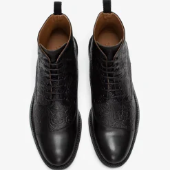 Clearance TAFT The Paris Boot In Black Floral - Ankle Boots |
