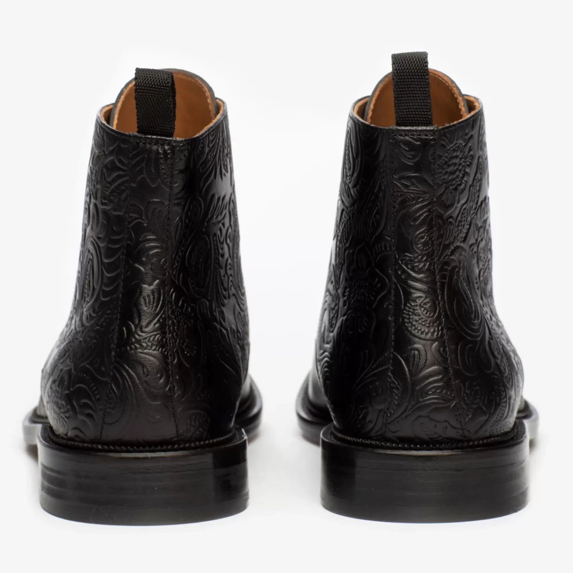 Clearance TAFT The Paris Boot In Black Floral - Ankle Boots |
