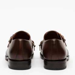 Hot TAFT The Prince Shoe In Coffee - Double Monk Strap Shoes |