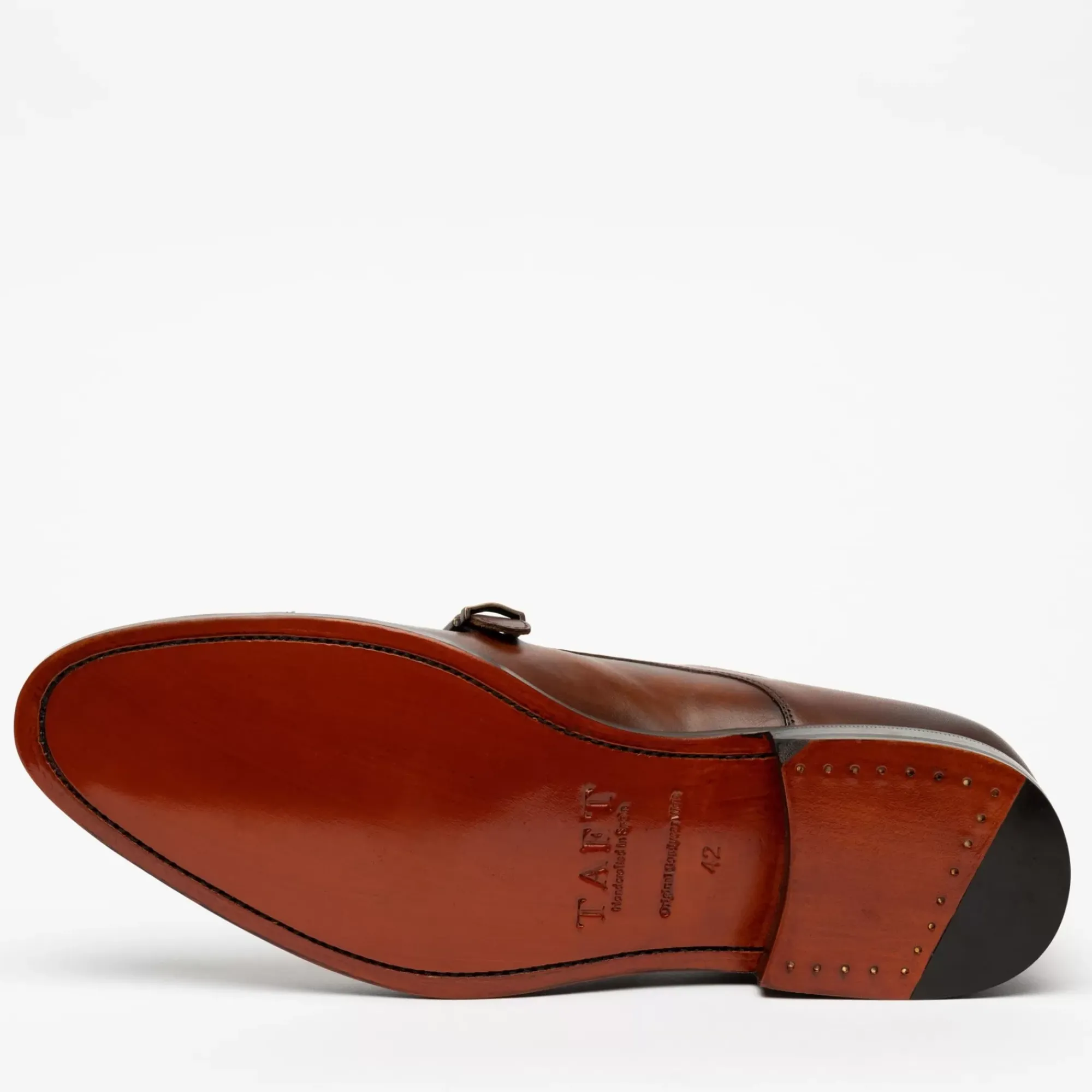 Hot TAFT The Prince Shoe In Coffee - Double Monk Strap Shoes |