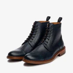Discount TAFT The Rome Boot - Navy Leather Boots |
