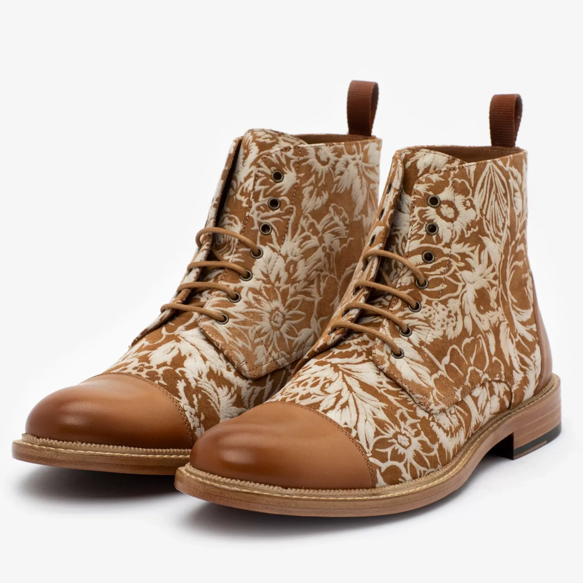 Best TAFT The Rome Boot - Suede Print Floral Boots |