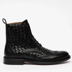 New TAFT The Saint Boot In Black - Men'S Leather Dress Boot